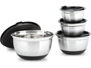 relaxdays Rührschüssel 7.3 l, Silber