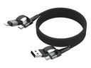 Ansmann Magnetisches Kabel USB-A oder USB-C auf USB-C 120 cm