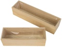 CHALET Pflanzengefäss Jutz L schmal, 30 x 7.5 x 7 cm, Braun
