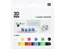 Rico Design Bastelfarbe 3D Pen Classic 6 x 27 ml