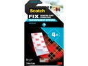 Scotch Montagestreifen Scotch-Fix, 25 mm x 76 mm, Transparent