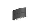 Konstsmide Wandleuchte Chieri, 3000K, 6 x 1.2W, Schwarz