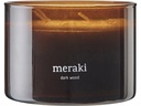 meraki Duftkerze Dark wood im Glas, 340 g
