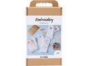 Creativ Company Bastelset - Sticken, Socken, Weiss