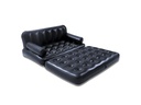Bestway Aufblasbares Sofa Multi-Max, 5 in 1 Schwarz, 188 x 152 cm
