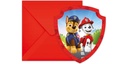 We fiesta Party Einladungskarte Paw Patrol 6 Stück