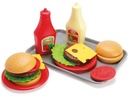 dantoy Classic Burger-Spielset auf Tablett