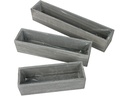 CHALET Pflanzengefäss Jutz L breit, 35 x 10 x 9 cm, Grau