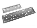 TopLine Kennzeichenhalterset 30 x 8 / 50 x 11 cm Verchromt