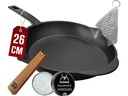 Gusskoenig Bratpfanne 26 cm mit Ledergriff
