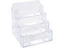 Exacompta Visitenkartenhalter 4-fach, Exacryl, Transparent