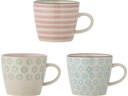 Bloomingville Kaffeetasse Patrizia 380 ml, 3 Stück, Mehrfarbig