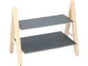 alpina Etagere Schwarz/Braun