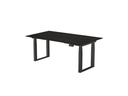 Contini höhenverstellbarer Bürotisch 1.8 x 0.8 m Schwarz/Schwarz