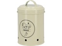 Esschert Design Knoblauchdose Vorratsdose Karbonstahl Creme 1.12 l