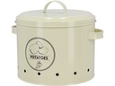 Esschert Design Vorratsdose Kartoffeln Creme rund