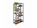 relaxdays Regal im Industrial-Design 180 x 80 cm Braun/Schwarz