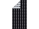 Cawö Handtuch Bubbles 50 x 100 cm, Schwarz/Weiss