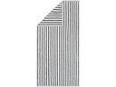 Cawö Handtuch 50 x 100 cm, Schwarz/Weiss