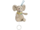 fehn Spieluhr Elefant, Plüsch, Beige, 20 cm