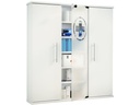 VCM Erste Hilfe Schrank Santila 92 x 88 x 18 cm, Weiss