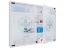VCM Erste Hilfe Schrank Hustila L 60 x 80 x 10 cm, Weiss