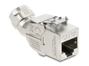Delock Keystone-Modul RJ45 Buchse zu LSA Cat.6A 45°