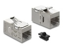 Delock Keystone-Modul Kupplung RJ45 Buchse zu Buchse geschirmt