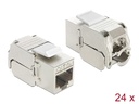 Delock Keystone-Modul RJ45 Buchse zu LSA Cat.6A STP 24 Stück