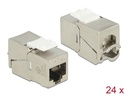 Delock Keystone-Modul RJ45 Buchse zu LSA STP kompakt 24 Stück