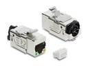 Delock Keystone-Modul LSA Leiste zu RJ45 Buchse STP mit PoE LED