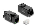 Delock Keystone-Modul LSA Leiste zu RJ45 Buchse UTP mit PoE LED