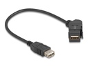 Delock Keystone-Modul USB 2.0 Typ-A – A Einbaubuchse 45° gewinkelt