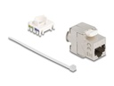 Delock Keystone-Modul Slim RJ45 Buchse zu LSA Cat.6A 180° geschirmt