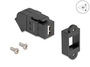 Delock Keystone-Modul USB 2.0 Typ-A zu Typ-A Buchse 45°