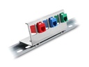 Delock Hutschienenhalter Keystone Metall 6 Port
