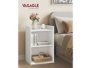 VASAGLE Nachttisch 40 x 60 cm, Weiss