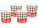 Bialetti Espressotasse Italia Damier, 80 ml, 4 Tassen