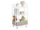 VASAGLE Rollwagen 30.4 x 81 cm, Weiss