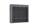 Songmics Stoffkleiderschrank Grau