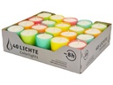 Wenzel Kerzen Teelichter Colorlights Summer-Edition 2.4 cm, 40 Stück