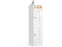 VASAGLE Kommode Landhausstil 20 x 80 cm, Weiss