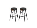VASAGLE Barhocker, 2er-Set 49.5 x 63 cm, Schwarz