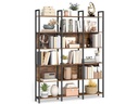 VASAGLE Bücherregal Schwarz, 128 x 24 x 187.1 cm