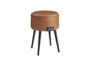 VASAGLE Hocker mit Stauraum Sperrholz, Braun