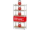 EASYmaxx Schwerlastregal 180 x 90 x 40 cm Silber