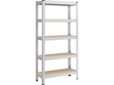 Songmics Regal 5 Ablagen Silber