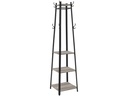 VASAGLE Regal Schwarz/Beige, 43 x 43 x 180 cm