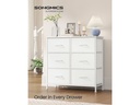 Songmics Kommode 73.7 x 76.7 cm, Weiss