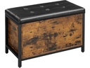 VASAGLE Truhe Industrial 80 x 50 cm, Braun